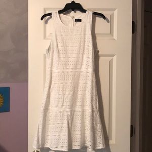 White eyelet dress